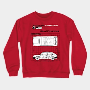 ITALIAN HOT HATCH - road test data Crewneck Sweatshirt